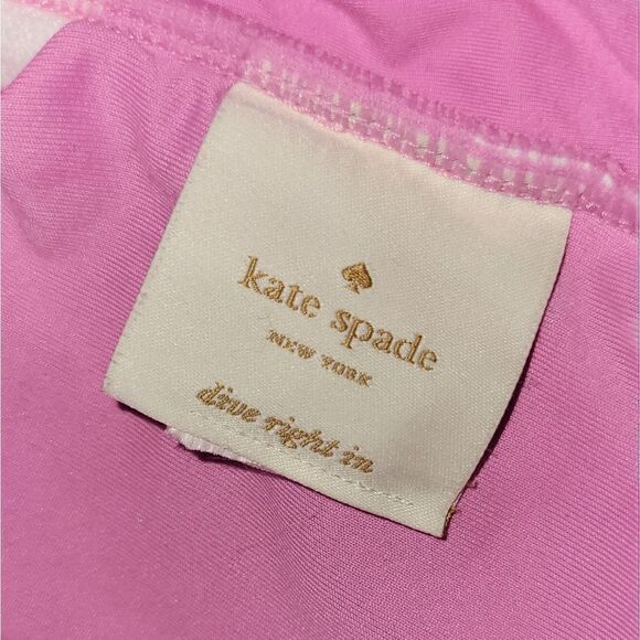 Kate Spade Marina Piccola Textured One Piece Swimsuit Bathing Suit Pink S - Picture 12 of 15